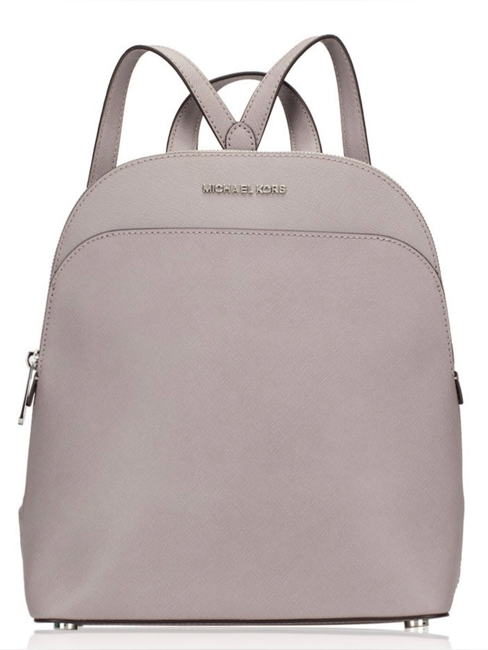 Michael Kors Emmy Gray Saffiano Leather Backpack
